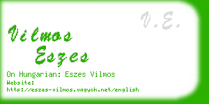 vilmos eszes business card